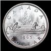 Image 3 : 1965 Small Beads, Pointed 5 Canada Dollar $1 Grades GEM++ PL