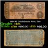 Image 1 : 1864 $5 Confederate Note, T69 Grades vf+