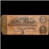 Image 2 : 1864 $5 Confederate Note, T69 Grades vf+