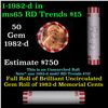 Image 1 : Shotgun Lincoln 1c roll, 1982-d 50 pcs Bank Wrapper.