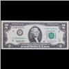 Image 2 : 1995 **Star Note** $2 Federal Reserve Note (Atlanta, GA) Grades Choice AU/BU Slider