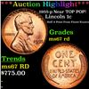 ***Auction Highlight*** 1955-p Lincoln Cent Near TOP POP! 1c Graded ms67 rd By SEGS (fc)