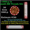 Image 1 : Shotgun Lincoln 1c roll, 1980-p 50 pcs Bank Wrapper.
