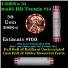 Image 1 : Shotgun Lincoln 1c roll, 1968-s 50 pcs Bank Wrapper.
