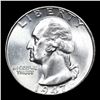 Image 2 : 1947-d Washington Quarter 25c Grades Choice Unc