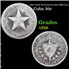 Image 1 : 1915 Cuba 20 Centavos 20c KM# 13.2 Grades vf++