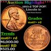 Image 1 : ***Auction Highlight*** 1955-d Lincoln Cent TOP POP! 1c Graded ms67+ rd By SEGS (fc)