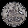 Image 3 : 1942D Australia Sixpence 6p KM# 38 Grades AU, Almost Unc