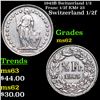 Image 1 : 1943B Switzerland 1/2 Franc 1/2f KM# 23 Grades Select Unc