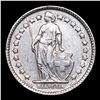 Image 2 : 1943B Switzerland 1/2 Franc 1/2f KM# 23 Grades Select Unc