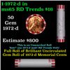 Image 1 : Shotgun Lincoln 1c roll, 1972-d 50 pcs Bank Wrapper.
