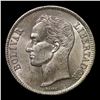 Image 2 : 1945(p) Venezuela 1 Bolivar Silver Y# 22a Grades GEM Unc