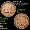 Image 1 : 1858 LL Flying Eagle Cent 1c Grades f+