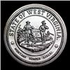 Image 3 : Proof 1863-1963 State Of West Virginia Green Bank Telescope Centennial Commemorative Token Grades GE