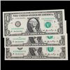 Image 2 : 3x Consecutive 2006 $1 Federal Reserve Notes (St. Louis, MO), All CU Grades CU