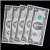 Image 2 : 5x Consecutive 2003A $2 Federal Reserve Notes (Philadelphia, PA), All CU Grades CU