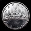 Image 3 : 1965 Small Beads, Pointed 5 Canada Dollar $1 Grades GEM++ PL