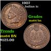 Image 1 : 1907 Indian Cent 1c Grades Choice Unc BN