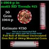 Image 1 : Shotgun Lincoln 1c roll, 1964-p 50 pcs Bank Wrapper.