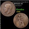 1913 Great Britain 1 Penny KM# 810 Grades vf++