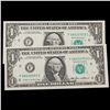 Image 2 : 2x Consecutive 1985 $1 Federal Reserve Notes (Atlanta, GA), All CU Grades CU