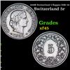 1928B Switzerland 5 Rappen KM# 26 Grades xf+