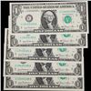Image 2 : 5x Consecutive 1981 $1 Federal Reserve Notes (Philadelphia, PA), All CU Grades CU