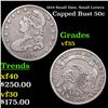 Image 1 : 1834 Small Date, Small Letters Capped Bust Half Dollar 50c Grades vf++