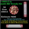 Image 1 : Shotgun Lincoln 1c roll, 1960-d 50 pcs Bank Wrapper.