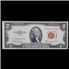 Image 2 : 1953C $2 Red Seal United States Note Key To The Series Grades vf+