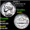 Image 1 : 1945-s Jefferson Nickel 5c Grades GEM++ Unc