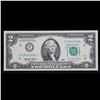 Image 2 : 1995 **Star Note** $2 Federal Reserve Note (Atlanta, GA) Grades Choice AU/BU Slider