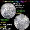 Image 1 : ***Auction Highlight*** 1880-o Morgan Dollar $1 Graded ms64+ BY SEGS (fc)