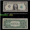 Image 1 : **Star Note** 1963A $1 Federal Reserve Note (Chicago, IL) Grades vf+