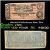 Image 1 : 1864 $10 Confederate Note, T68 Grades vf, very fine