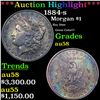 ***Auction Highlight*** 1884-s Morgan Dollar $1 Grades Choice AU/BU Slider (fc)