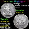 Image 1 : ***Auction Highlight*** 1860-p Seated Half Dollar 50c Graded ms63+ PL BY SEGS (fc)