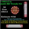 Image 1 : Shotgun Lincoln 1c roll, 1982-d 50 pcs Bank Wrapper.