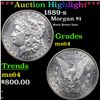 Image 1 : ***Auction Highlight*** 1889-s Morgan Dollar $1 Graded Choice Unc BY USCG (fc)