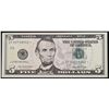 Image 2 : **Star Note** 2006 $5 Green Seal Federal Reserve Note Grades Choice AU/BU Slider