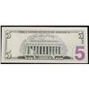 Image 3 : **Star Note** 2006 $5 Green Seal Federal Reserve Note Grades Choice AU/BU Slider