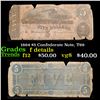 Image 1 : 1864 $5 Confederate Note, T69 Grades f details
