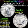 Image 1 : ***Auction Highlight*** 1917-s TY II Standing Liberty Quarter 25c Graded ms65+ fh By SEGS (fc)