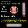 Image 1 : Shotgun Lincoln 1c roll, 1999-d 50 pcs Bank Wrapper.