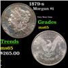 Image 1 : 1879-s Morgan Dollar $1 Grades Choice+ Unc