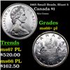 1965 Small Beads, Blunt 5 Canada Dollar $1 Grades GEM++ PL