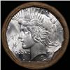 Image 2 : ***Auction Highlight*** Full solid date 1923-p Uncirculated Peace silver dollar roll, 20 coins (fc)