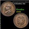 1965 Colombia 50 Centavos KM# 225 Grades Choice Unc