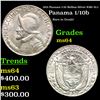 1931 Panama 1/10 Balboa Silver KM# 10.1 Grades Choice Unc