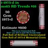 Image 1 : Shotgun Lincoln 1c roll, 1975-d 50 pcs Bank Wrapper.